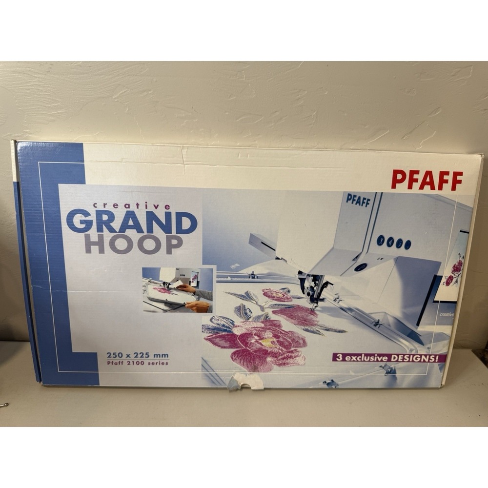 Pfaff Creative Grand Hoop‎ 2100 Series 3 Exclusive Designs 820493-096 Never Used
